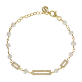 Art Style | Perlen Armband mit funkelnden Kristallelementen