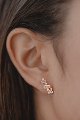 Creativity | Kristall Ohrstecker mit Baguette-Schliff