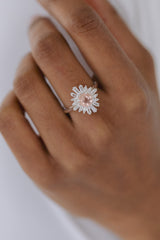 Delhi | Statement Ring mit Morganit CZ