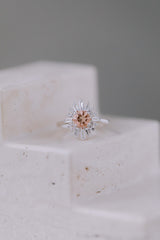 Delhi | Statement Ring mit Morganit CZ