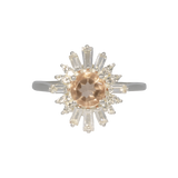 Delhi | Statement Ring mit Morganit CZ