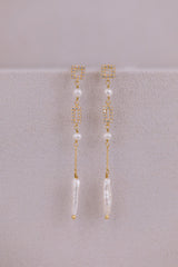 Fine Art | Filigree earrings with small crystals and pearls