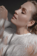 Fine Art | Filigree earrings with small crystals and pearls