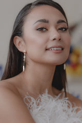 Fine Art | Filigree earrings with small crystals and pearls