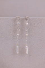 Fine Art | Filigree earrings with small crystals and pearls