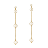 Pure Shores | Elegante, lange Perlenohrhänger