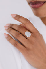 London | Statement Ring mit Mondstein