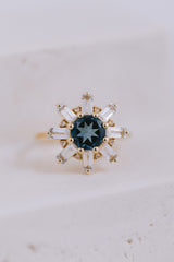 Marrakesh | Statement Ring London Blue Topas