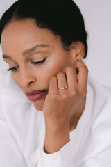 Paris | Ring Pinker Turmalin & Weißer Topas