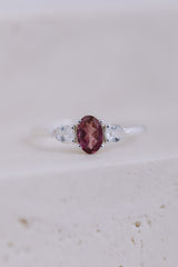 Paris | Ring Pinker Turmalin & Weißer Topas