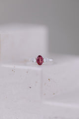 Paris | Ring Pinker Turmalin & Weißer Topas