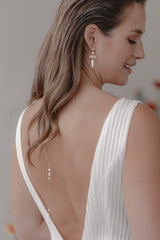 Picturesque | Ohrringe mit Geometrische Kristall Elemente und Süßwasserperlen