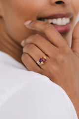 Rio | Gemstone ring multicolored