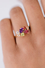 Rio | Gemstone ring multicolored