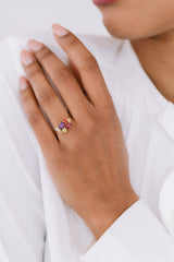 Rio | Gemstone ring multicolored