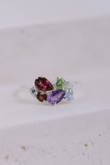 Rio | Gemstone ring multicolored