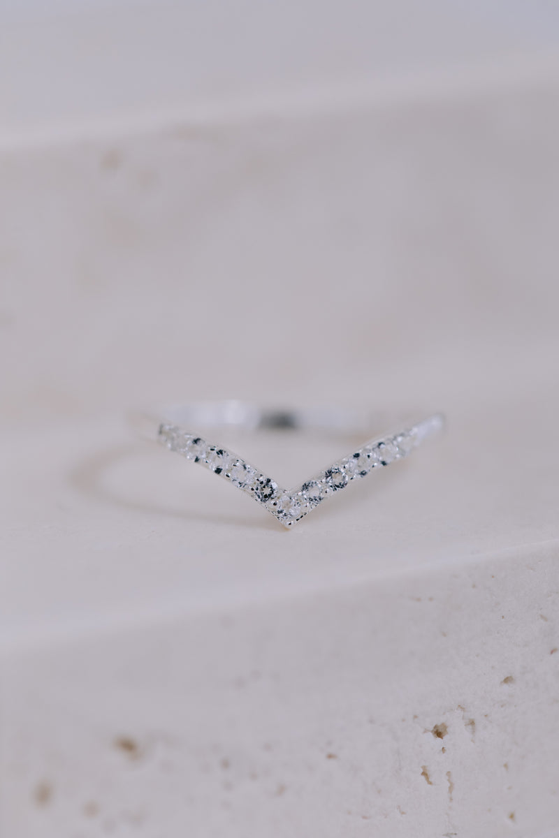 Venice | Stacking Ring Weißer Topas