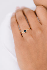 Vienna | Ring London Blue Topas & Weißer Topas