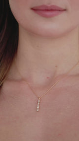 Brilliancy | Feine Kette mit Kristallanhänger