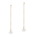 Mystical | Moderne Braut-Ohrhänger mit großen Kristallen