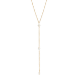 Laid-Back | Elegante Braut-Rückenkette mit kaskadierenden Perlen