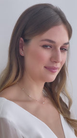 Celine | zarte Braut Halskette mit kleinen Perlen