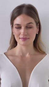Danielle | Elegante runde Perlenohrringe