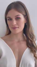 Bella | Runde Kristall Ohrstecker