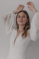 Amelie | Delicate Wedding Statement Pearl Earrings