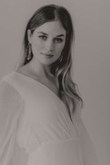 Amelie | Delicate Wedding Statement Pearl Earrings