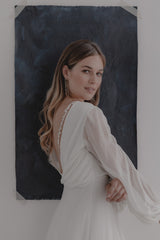 Amelie | Delicate Wedding Statement Pearl Earrings