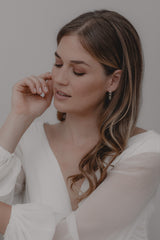 Bella | Runde Kristall Ohrstecker