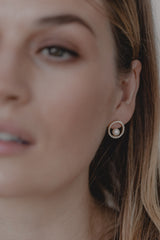 Danielle | Elegante runde Perlenohrringe