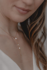 Delilah | delicate bridal necklace with pearls