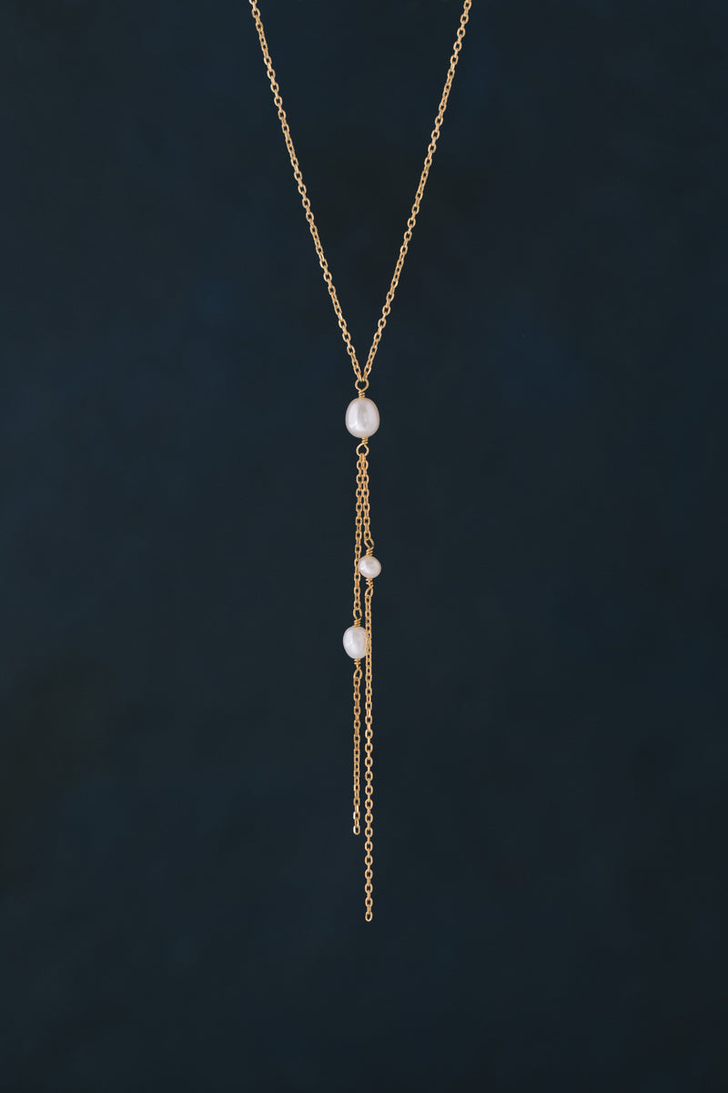 Delilah | zarte Braut Halskette mit Perlen