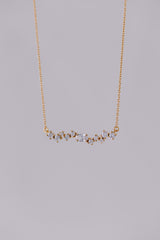 Estelle | delicate bridal crystal necklace