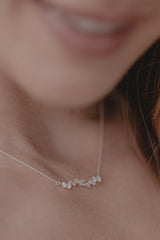 Estelle | delicate bridal crystal necklace