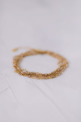 Champagne Chameleon | Zirkon Wickelarmband