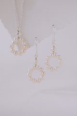 Circle of Love | Brautschmuck Set mit kleinen Perlen