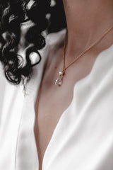 Cupid | Kristall Tropfen Halskette Brautschmuck