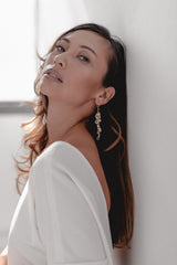 Enchantment | Lange Ohrringe mit Kristall-Tropfen