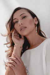 Enchantment | Lange Ohrringe mit Kristall-Tropfen