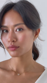 Elaine | Rosenquarz Kristall Halskette