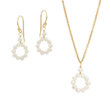 Circle of Love | Brautschmuck Set mit kleinen Perlen