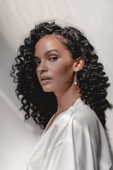 Just Married | Brautschmuck Ohrringe mit Perlen & Kristallen