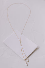 Tête-à-Tête | Elegant back necklace with pearls for bride