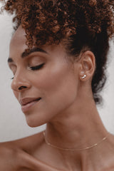 Tête-à-Tête | Elegant back necklace with pearls for bride