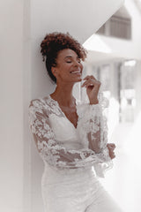 Forever Us | Moderne Durchzieher Hochzeit Ohrringe mit Perlen