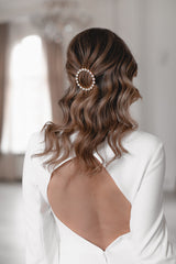 INFINITY | Großer Haarclip mit Kristallen