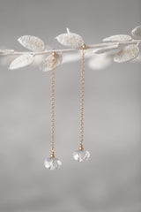 MYSTICAL | Moderne Braut-Ohrhänger mit großen Kristallen